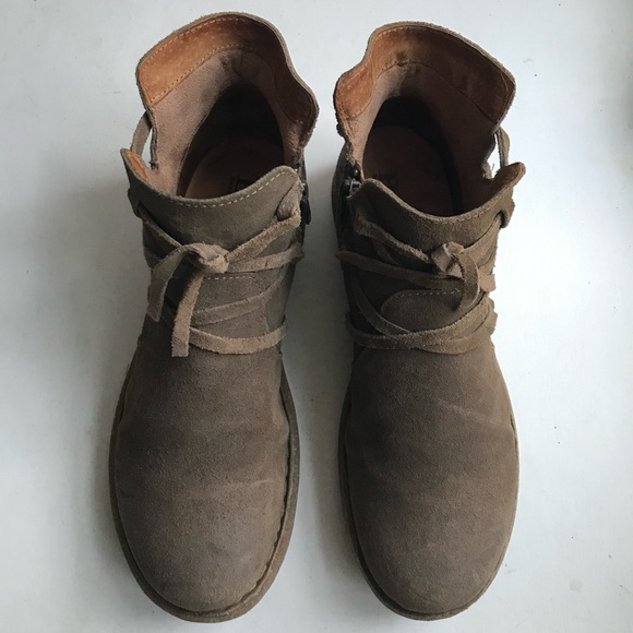 Born Boots Tarklin Ankle Boots Women's 10 Brown Suede Boho Gorpcore Outdoor - Picture 3 of 8